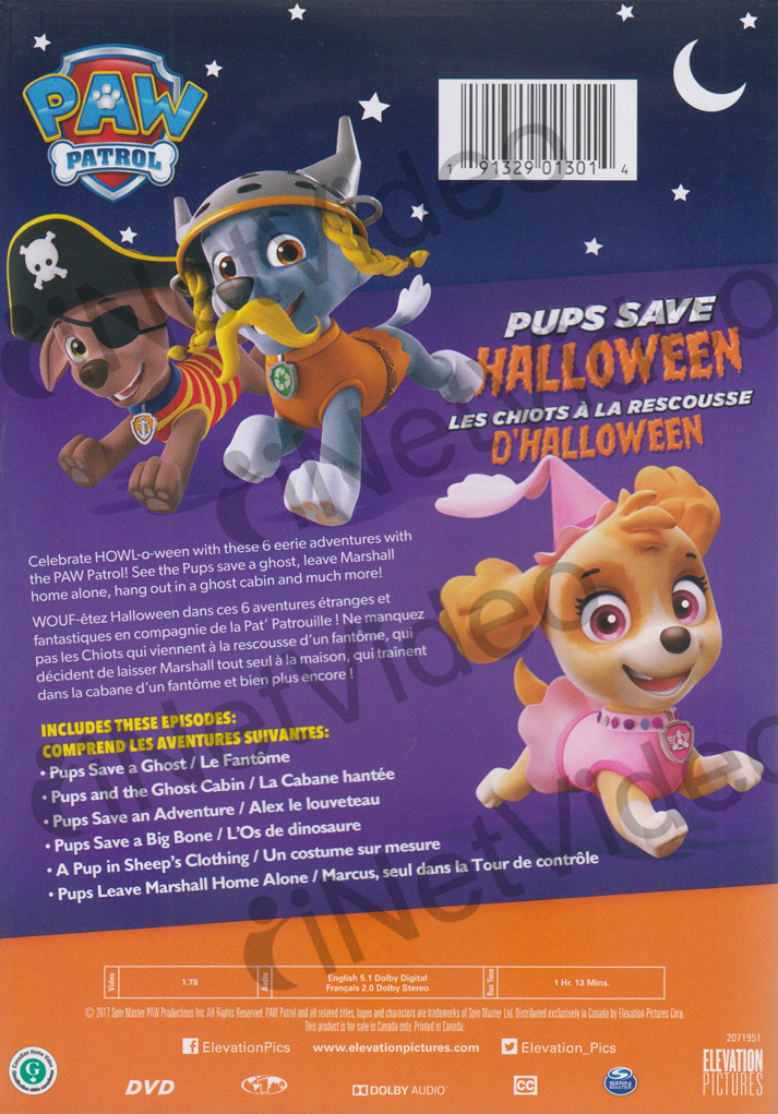 PAW Patrol Pups Save Halloween (Bilingual) New DVD 191329013014 eBay