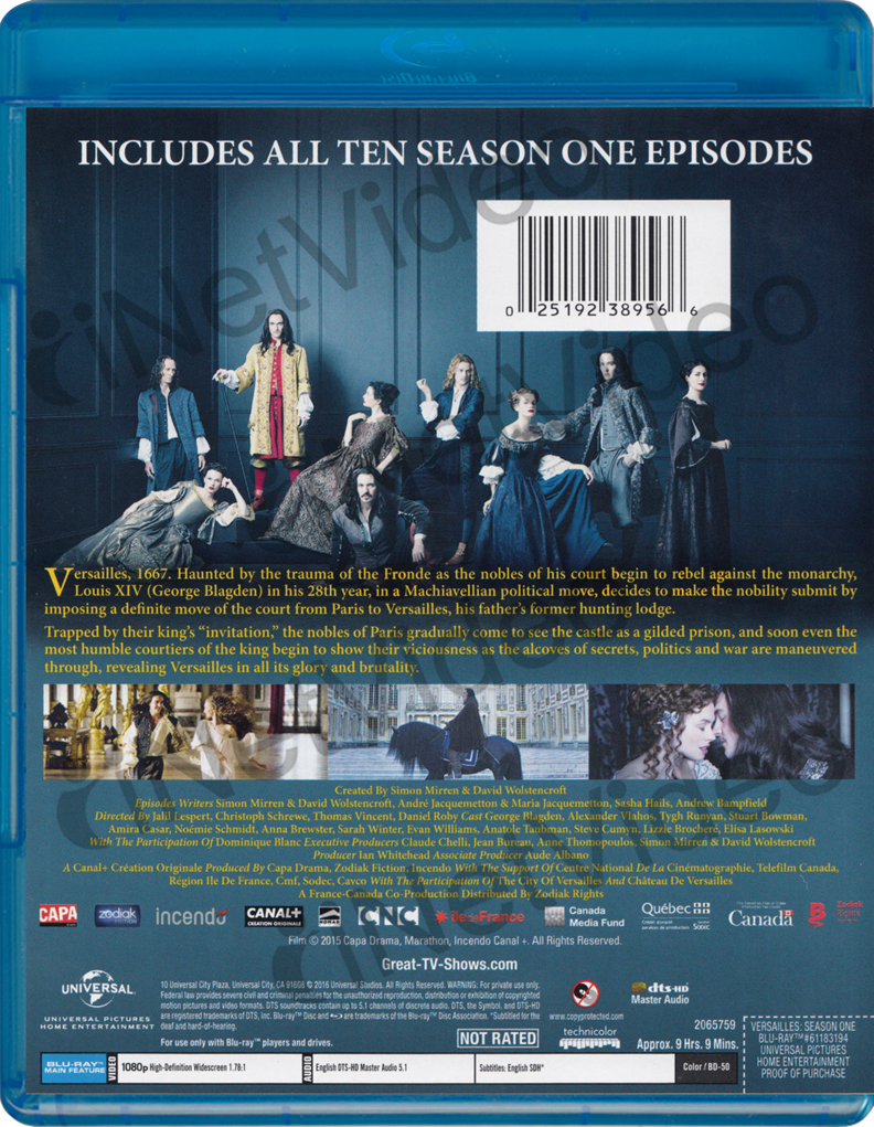 Versailles Season One (Bluray) New Bluray 25192389566 eBay