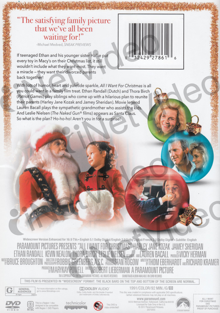 All I Want For Christmas New DVD 32429278616 eBay
