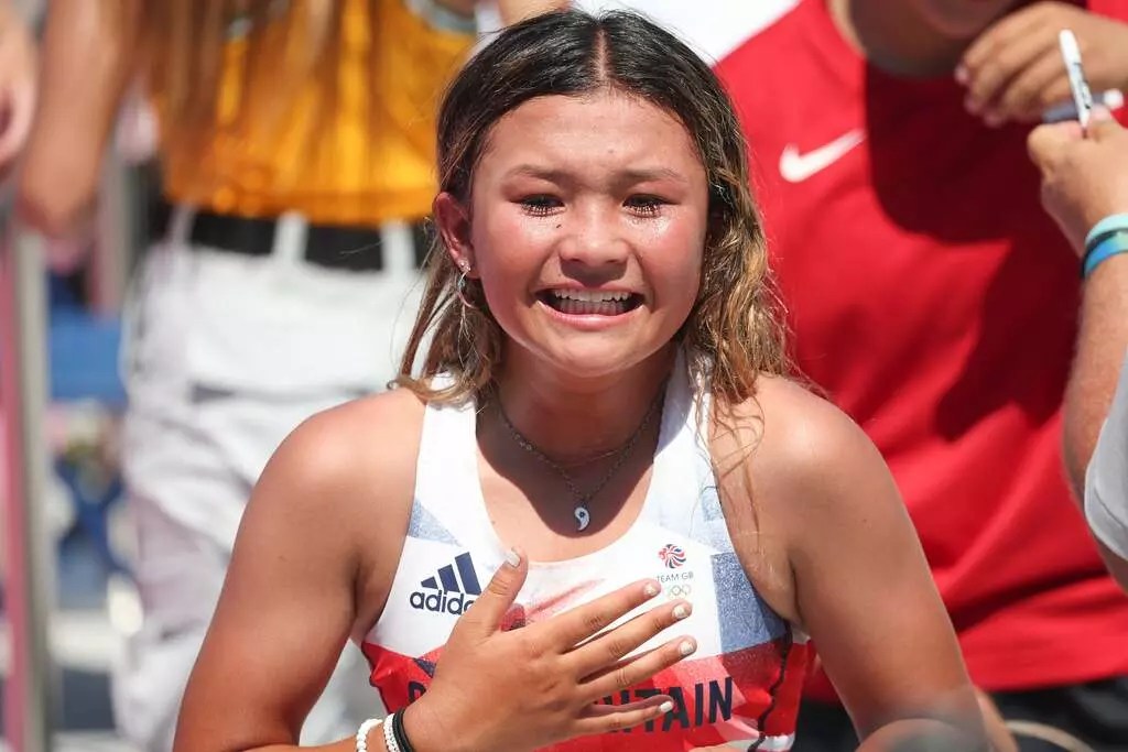 Fans rejoice as Sky Brown the youngest Olympic…