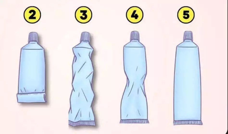 Personality Test The way you squeeze your toothpaste…