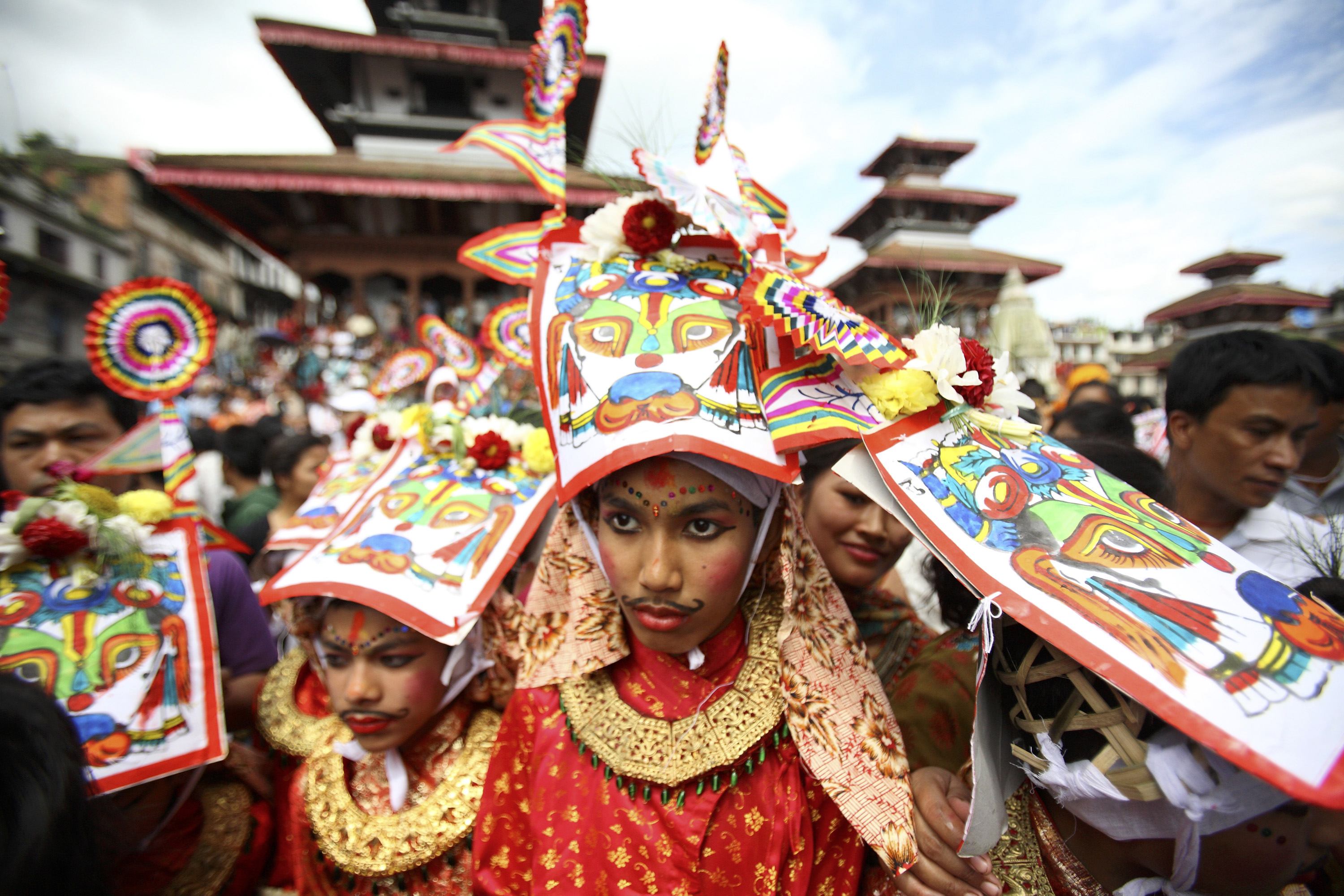In Nepal's Gai Jatra Festival, Cows Lead The Departed Souls To Heaven