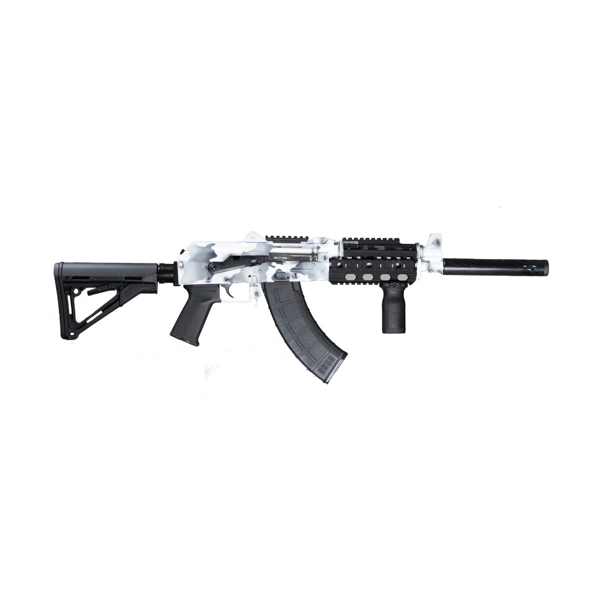Zastava ZPAP92 AK47 Rifle Artic White Camo 7.62x39 16.5" Barrel