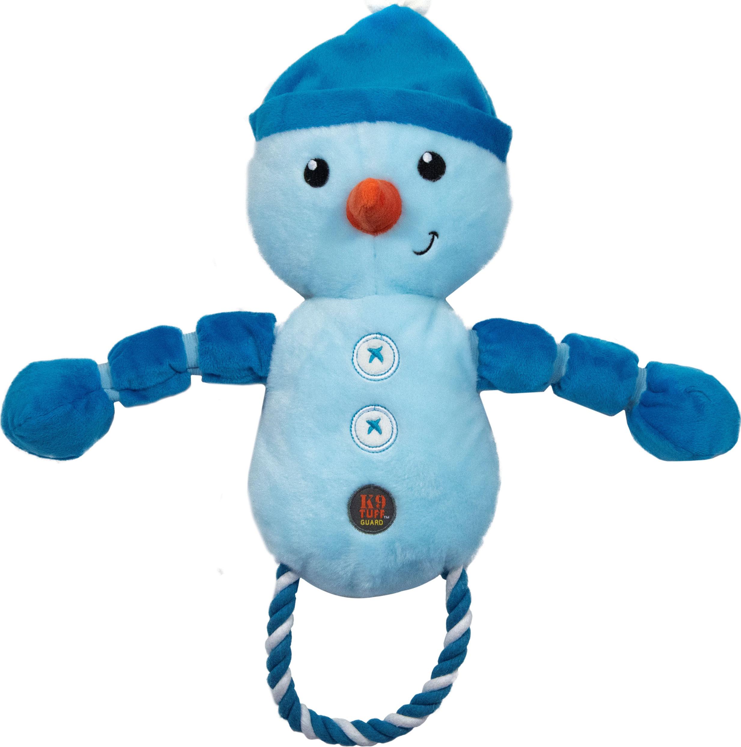 Charming Pet ProductsThunder Tuggerz Snowman Plush Holiday Dog Toy Blue Large eBay