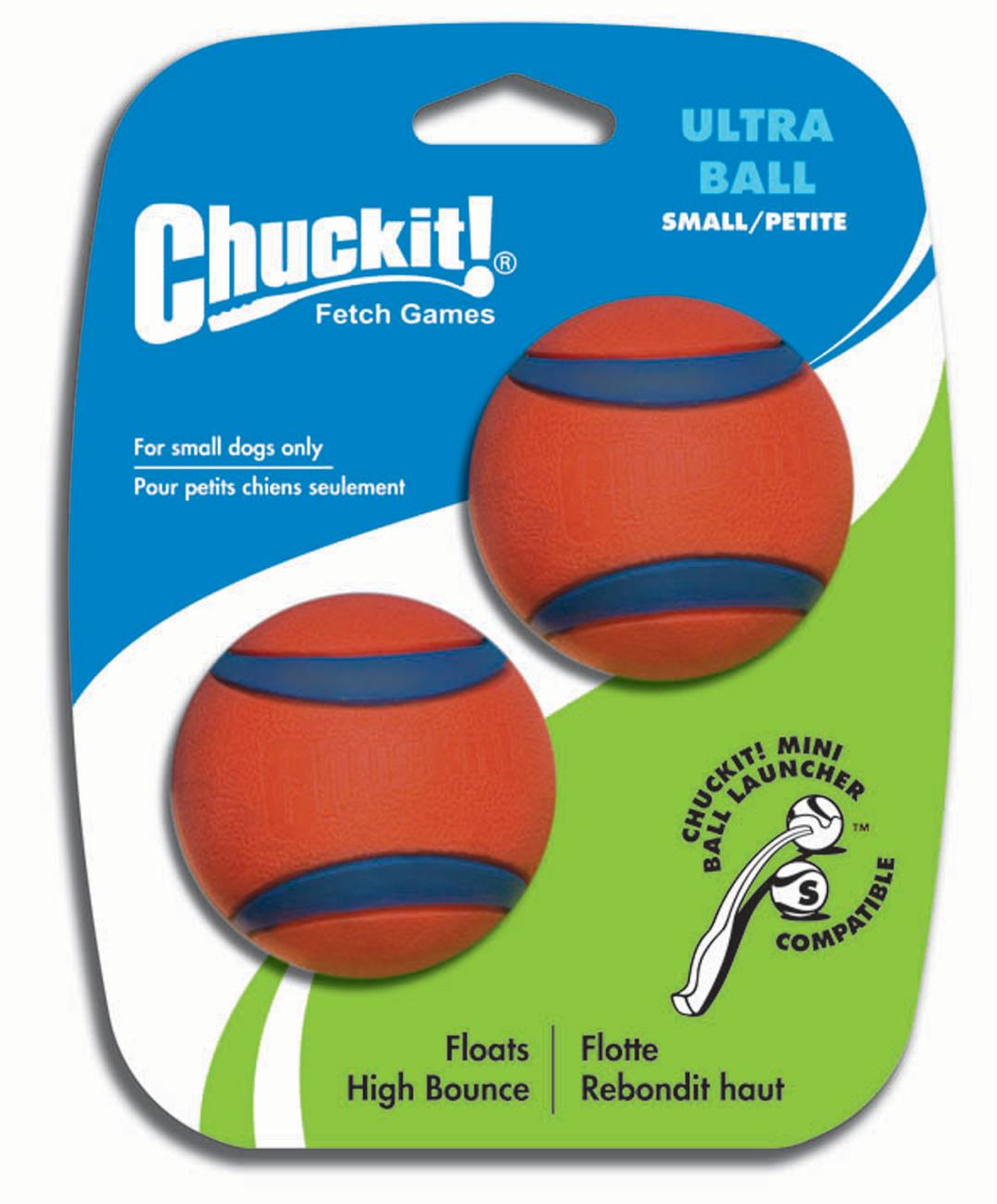 Canine Hardware IncChuckit! Ultra Ball Dog Toy Orange 2 Inch/2 Pack