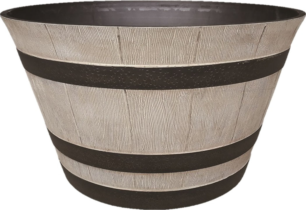 Southern PatioHdr Whiskey Barrel Planter Birchwood 22.5 Inch (Case of