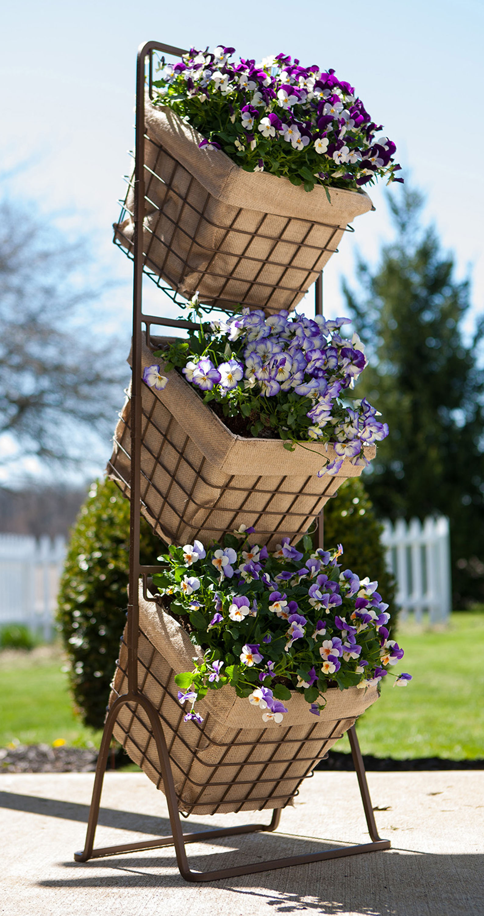 Panacea Products3 Tier Harvest Baskets Planter Stand 16x16x12 eBay