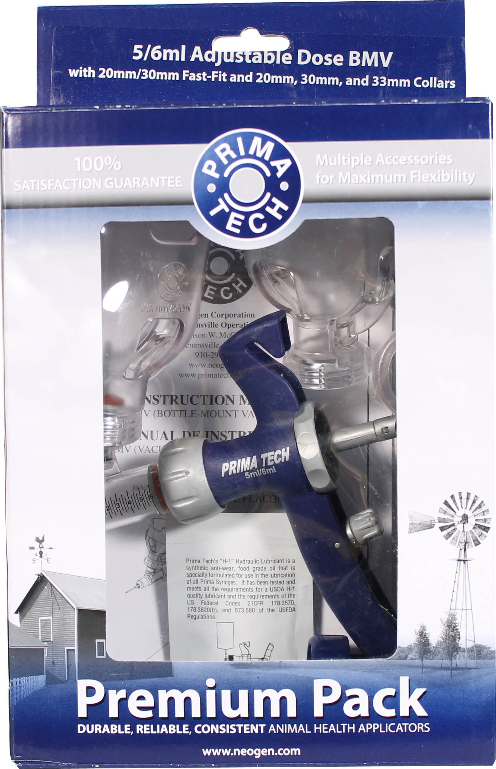 Neogen Ideal DPrima Tech Adjustable Dose Bottle Mount Vaccinator 5 Ml