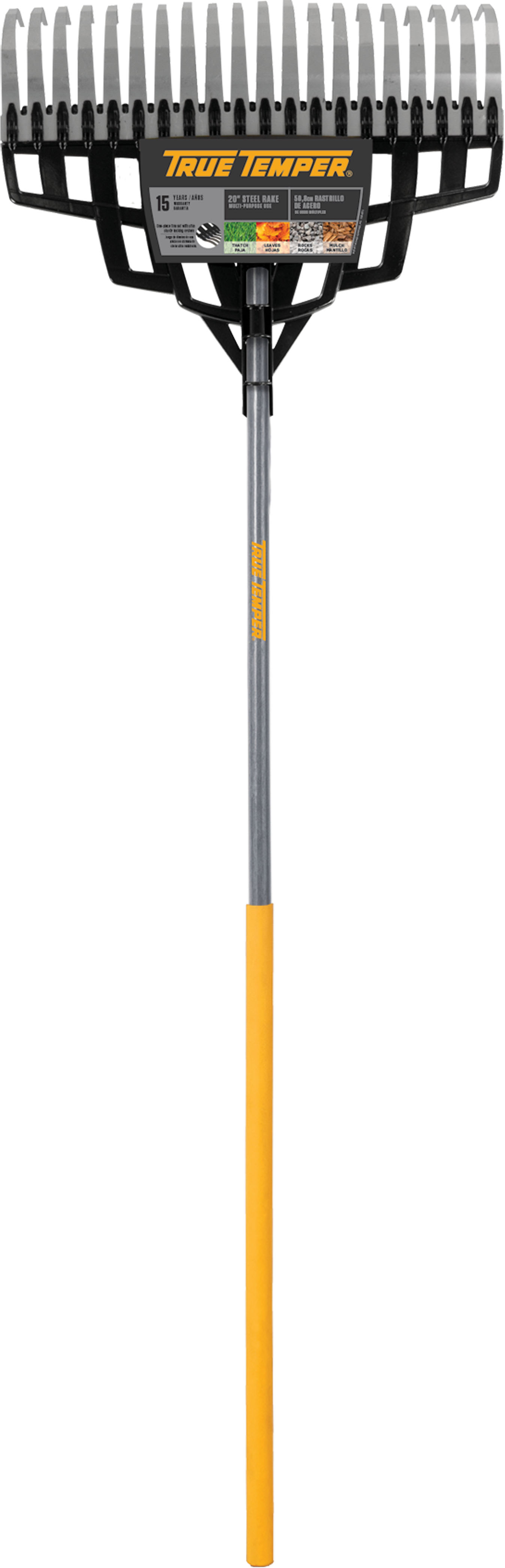 The Ames Company PTrue Temper Multi Purpose Steel Tine Rake Black 20 Inch eBay