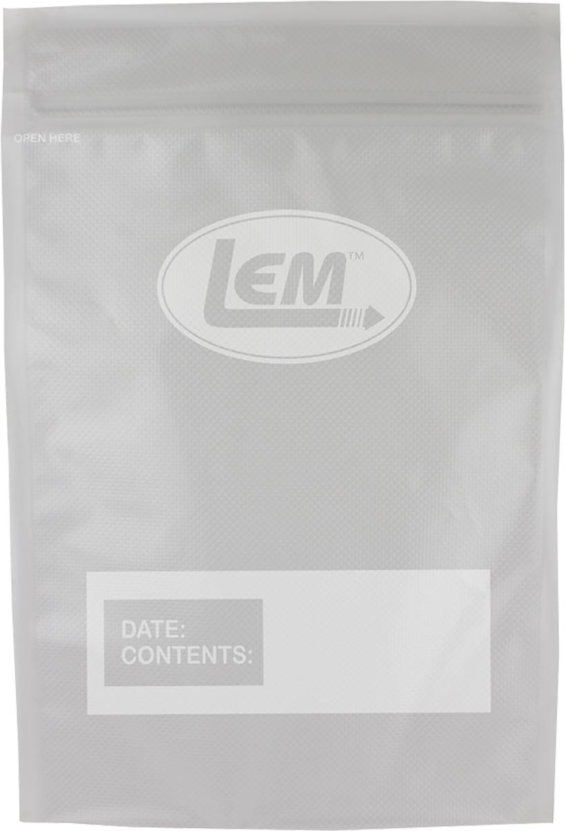 LEM Products MaxVac Zipper Top Vacuum Bags Quart Size 8"x12" 44ct
