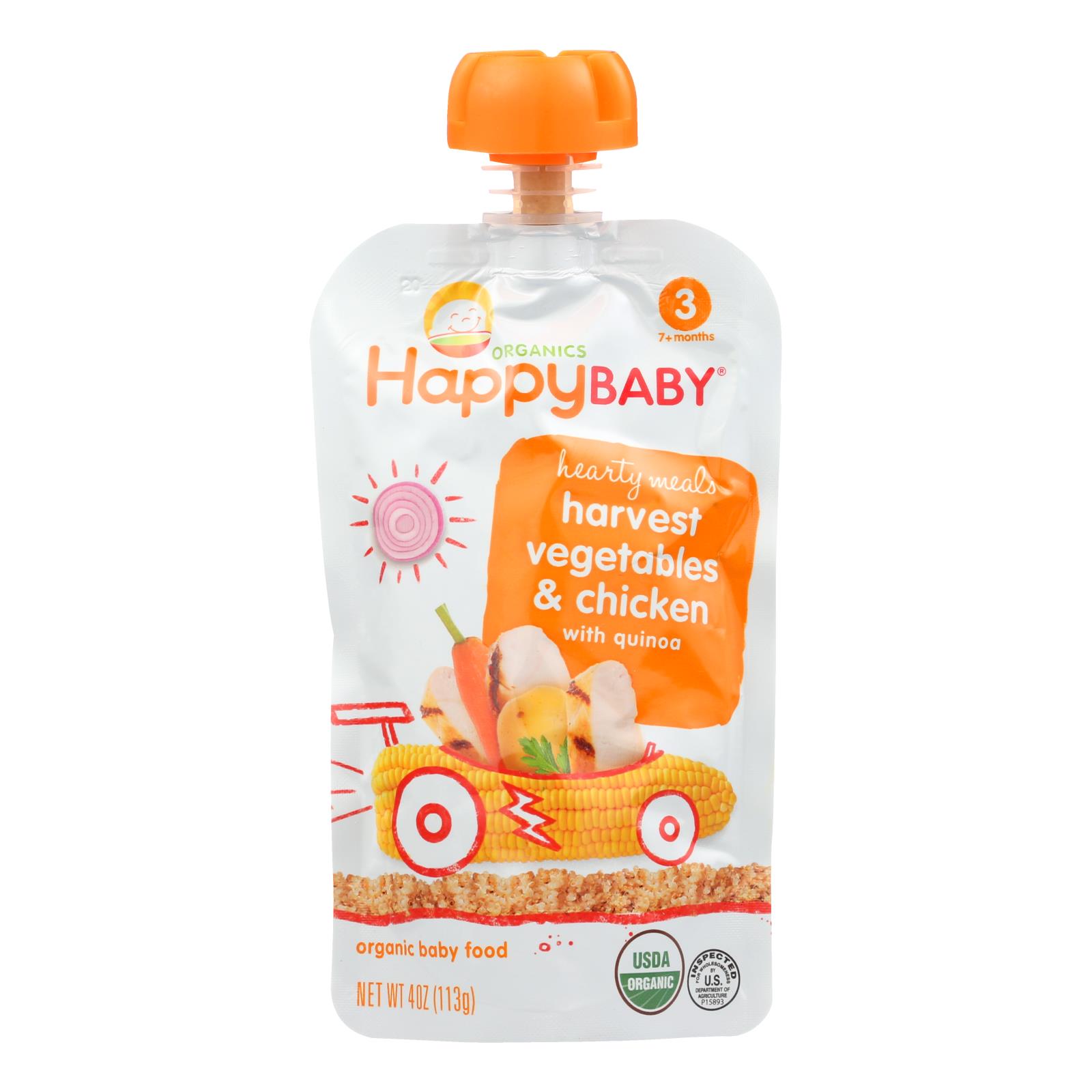 Happy Baby Organic Baby Food Stage 3 Chick Chick 4 Oz Case Of 16 eBay