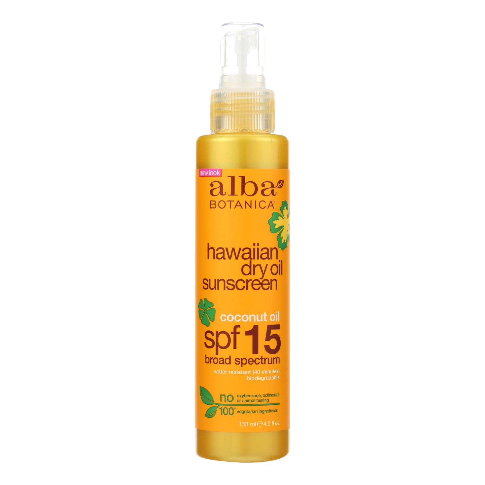 Alba Botanica Dry Tanning Oil Spf 15 4.5 Fl Oz eBay