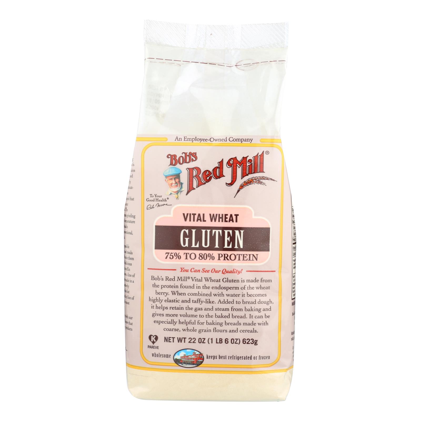 Bob's Red Mill Vital Wheat Gluten Flour 22 oz Case of 4 39978043221