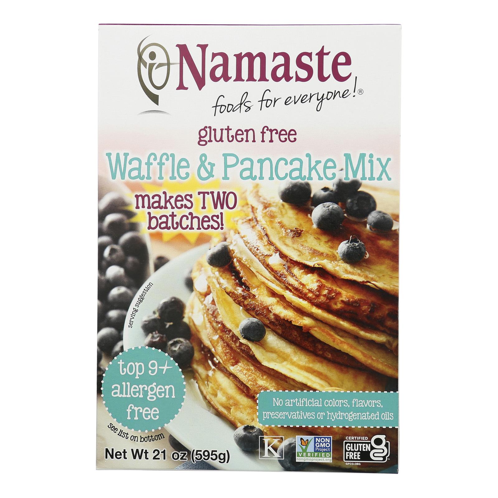 Namaste Foods Gluten Free Waffle And Pancake Mix Case Of 6 21 Oz