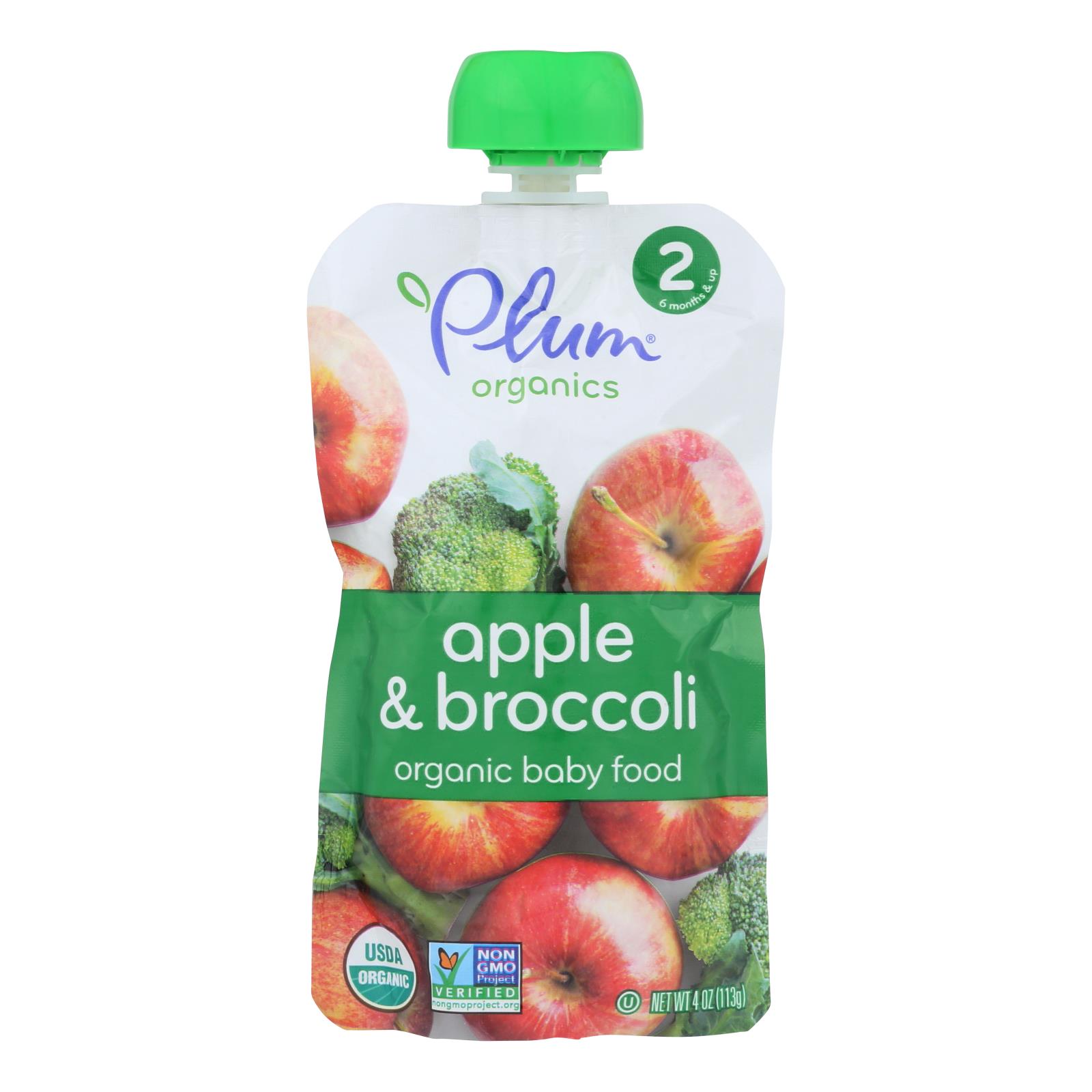 Plum Organics Baby Food Organic Broccoli & Apple Stage 26
