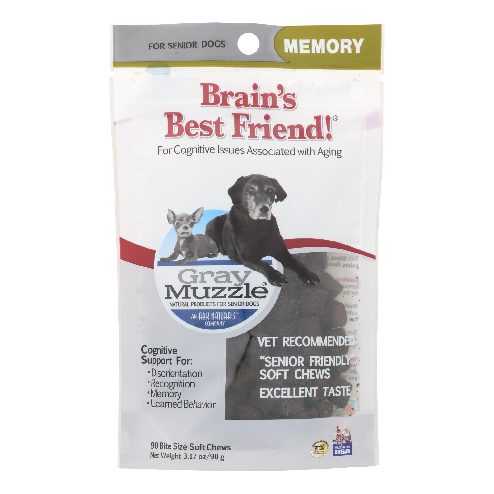 Ark Naturals Brains Best Friend Gray Muzzle 90 Chews 1 Each eBay