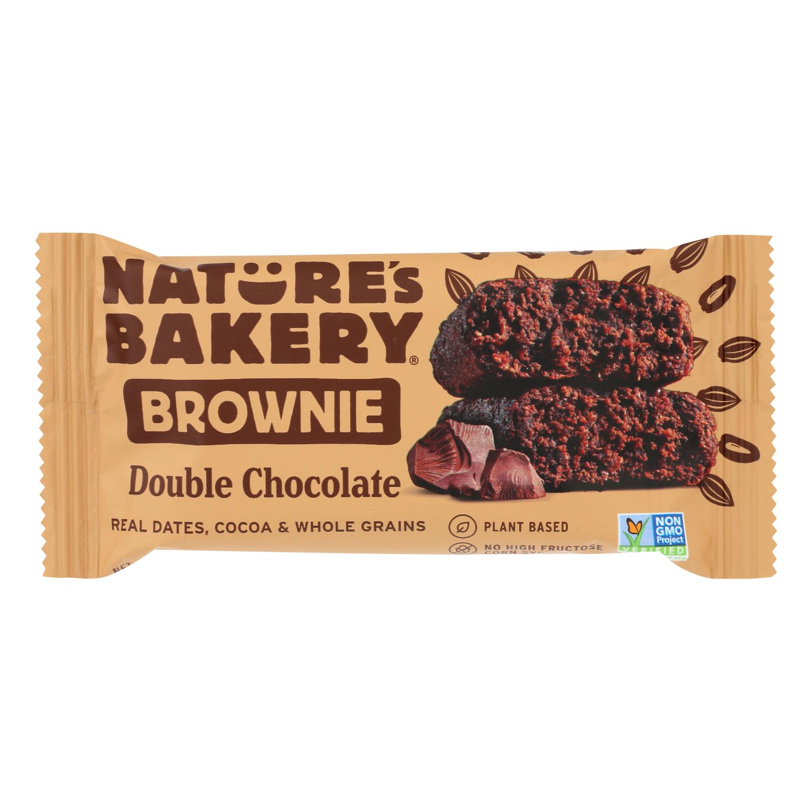 Nature's Bakery Double Chocolate Brownies Chocolate Case Of 12 2