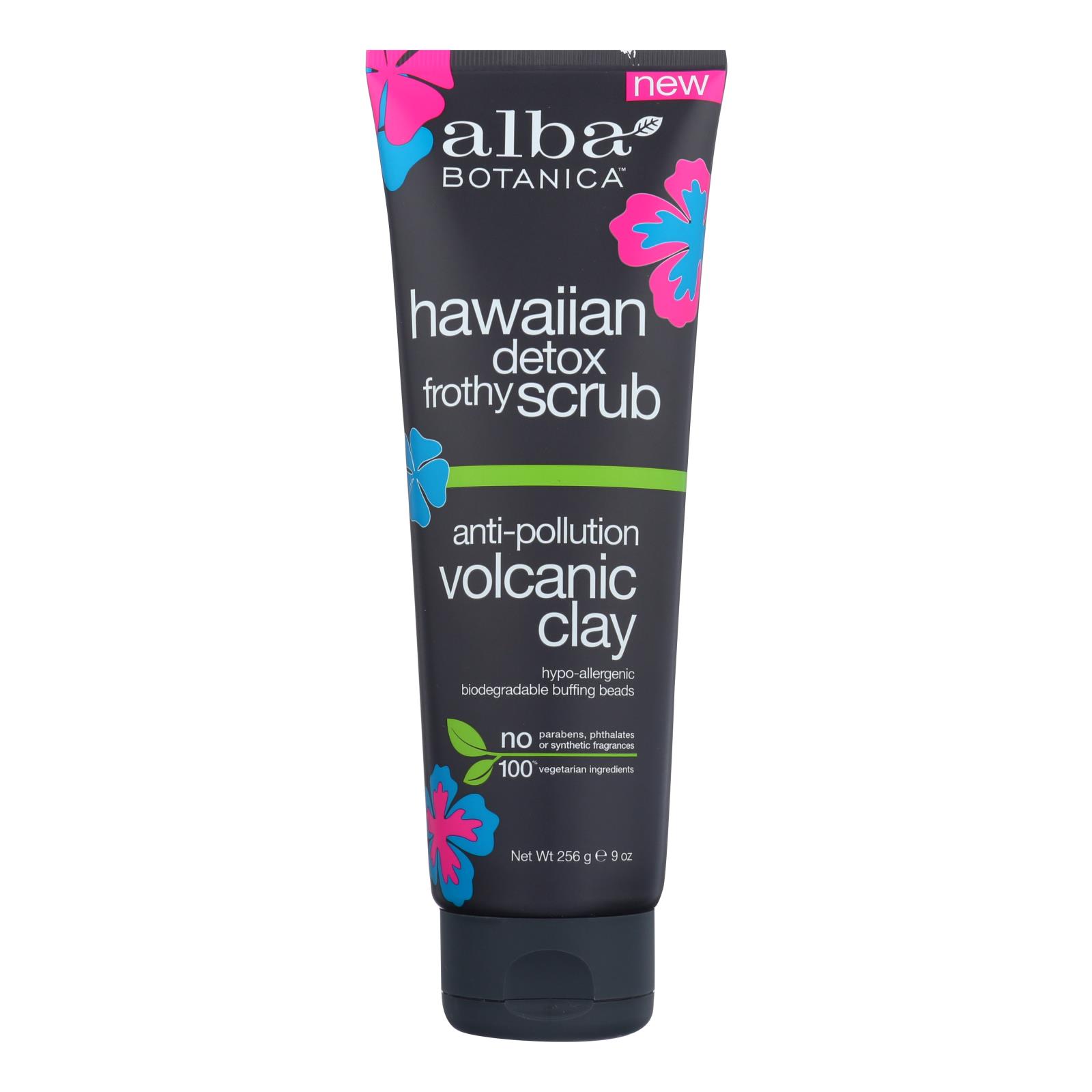 Alba Botanica Hawaiian Detox Frothy Scrub Antipollution Volcanic