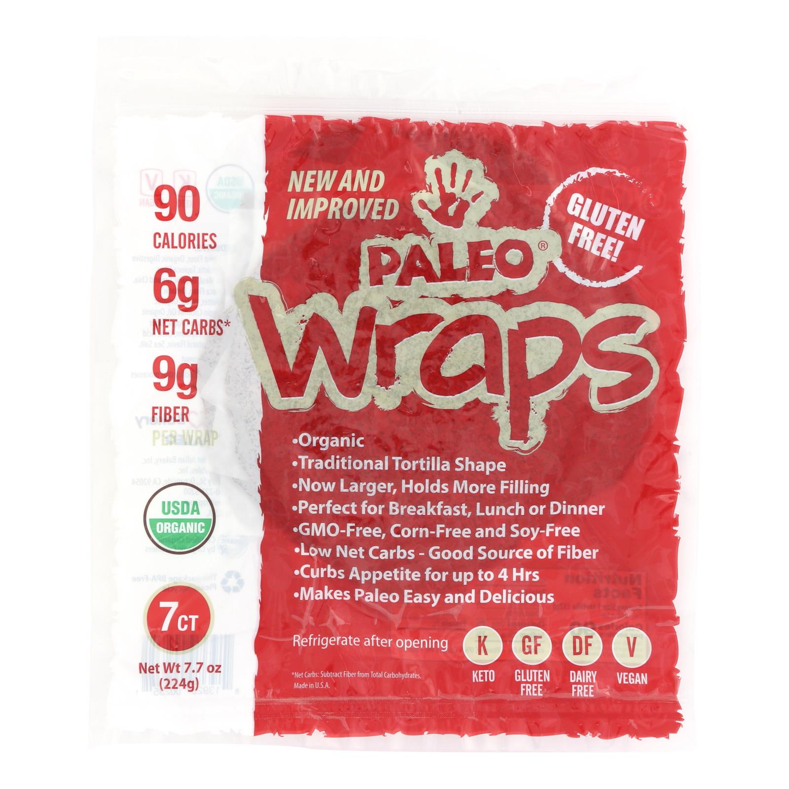 Julian Bakery Paleo Wrap Organic Coconut Wraps Case Of