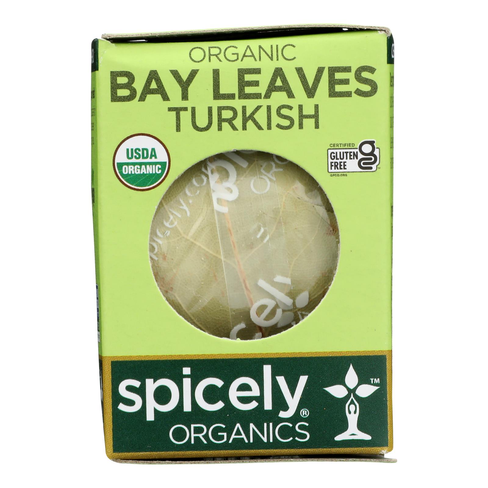 Spicely Organics Organic Bay Leaves Turkish Whole Case Of 6 0.1