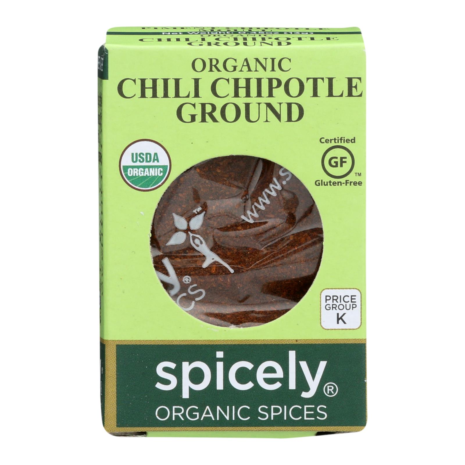Spicely Organics Organic Chipotle Chili Ground Case Of 6 0.45