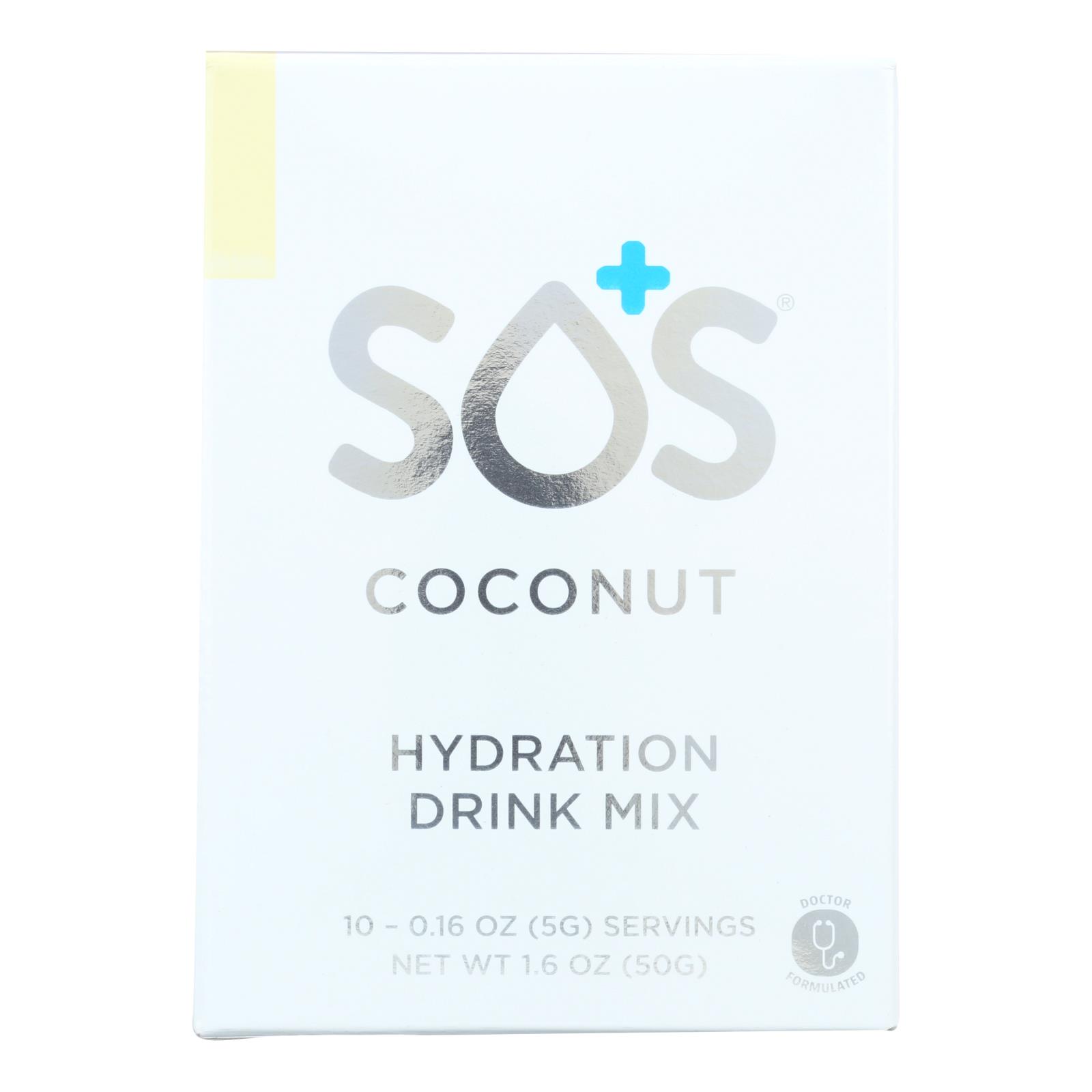 Sos Hydration Drink Mix Coconut Case Of 5 10/0.16 Oz. eBay