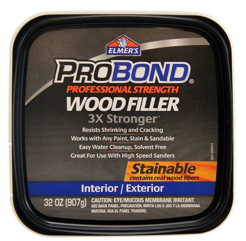 Elmers P9892 Paintable Stainable Wood Filler 1 qt Tub eBay