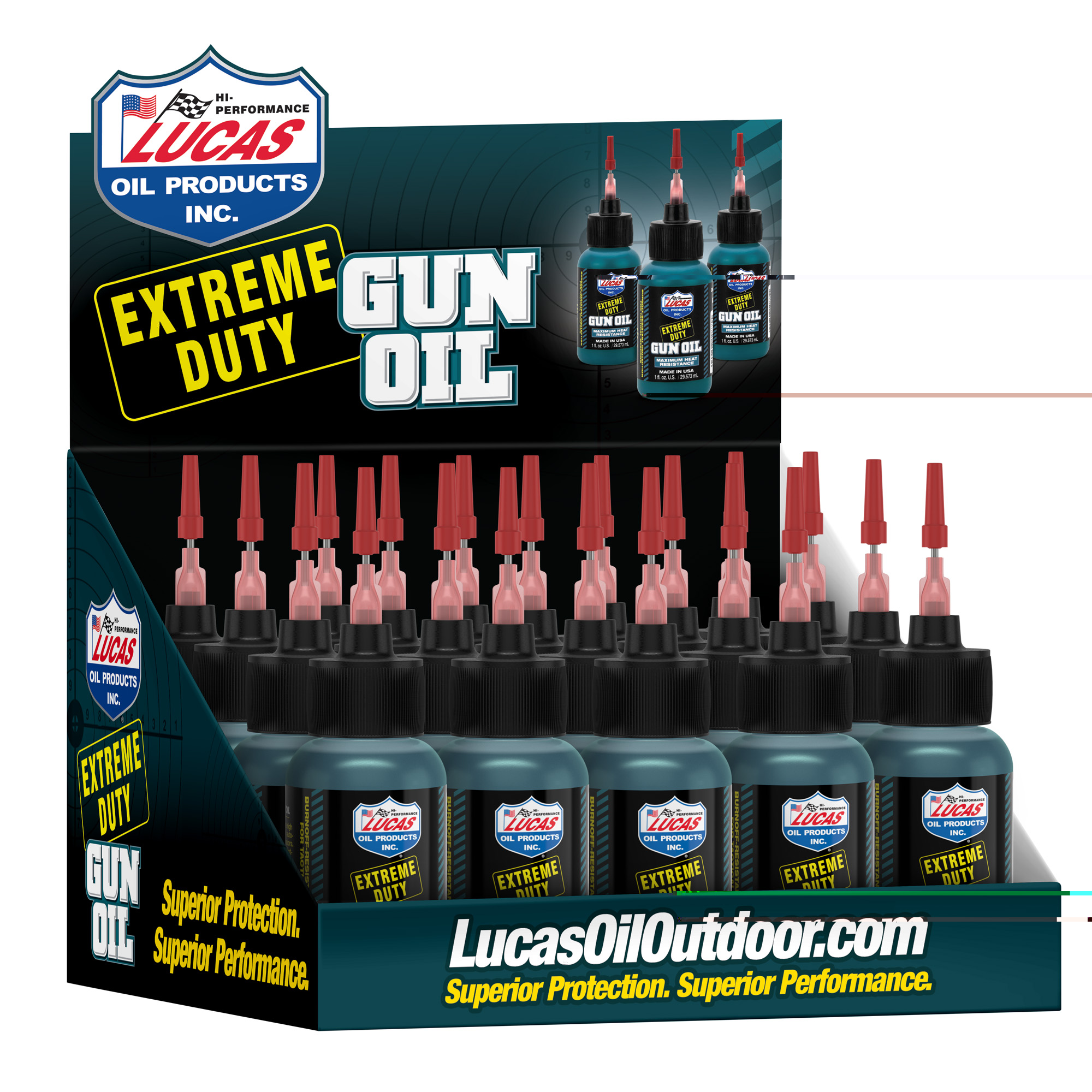 Lucas Ext Duty Gun Oil 1oz 20pk Gun Cleaning Kits & Gun Cleaning