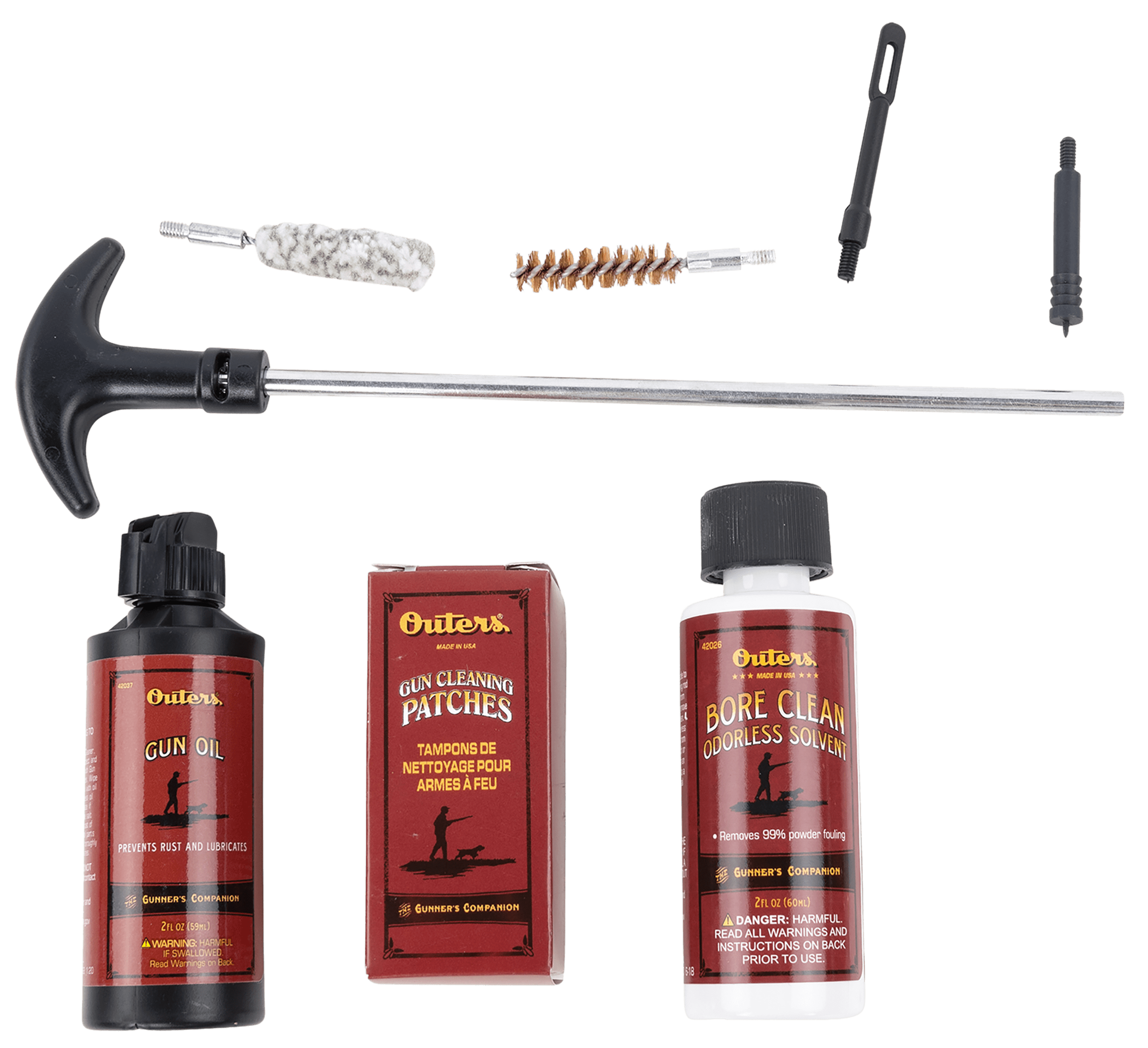 Outers Aluminum Rod, Out 98416 Cleaning Kit Pst 9mm38357 Gun