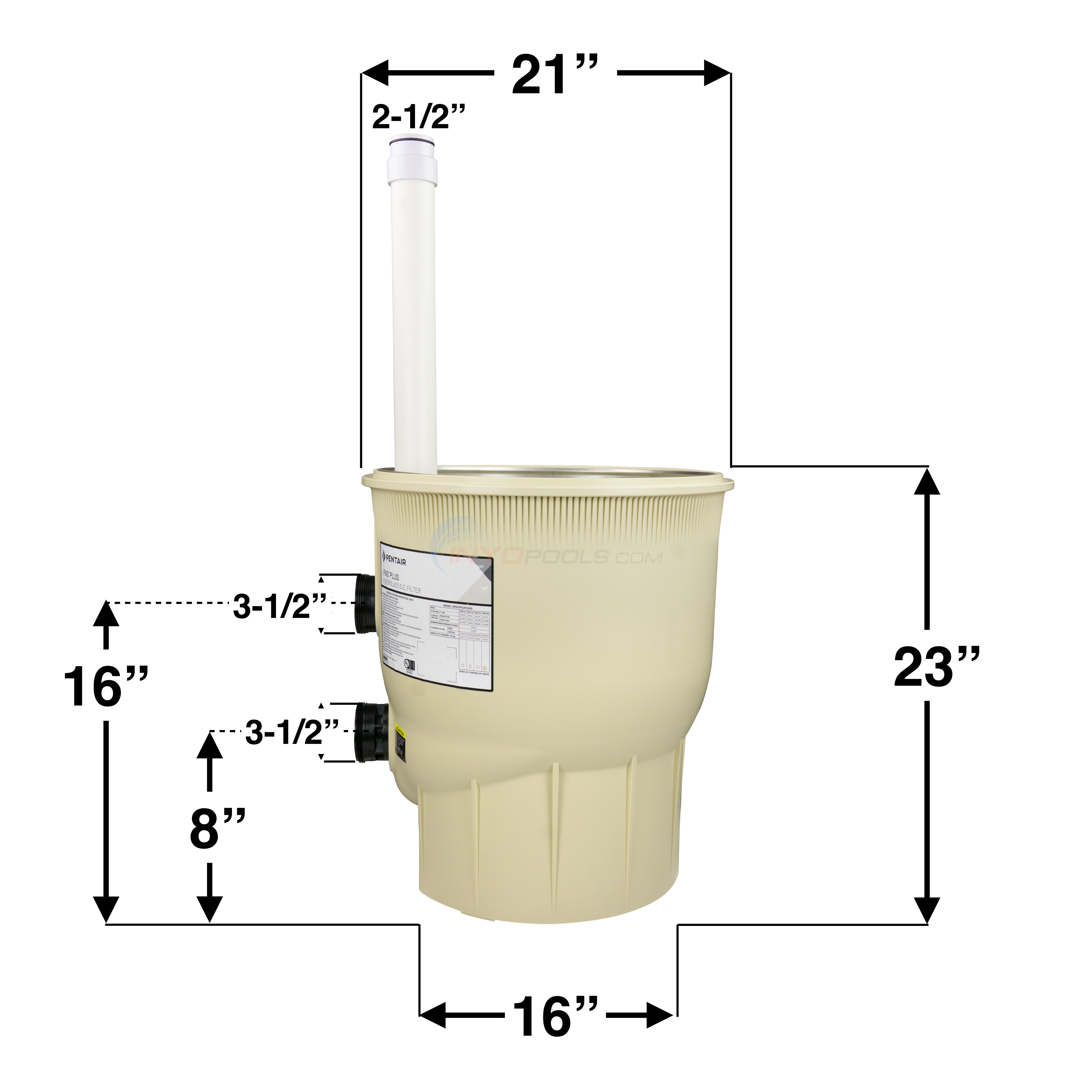 Pentair FNS Plus 60 sq. ft. Tank Bottom Assembly - 170018 - INYOPools.com