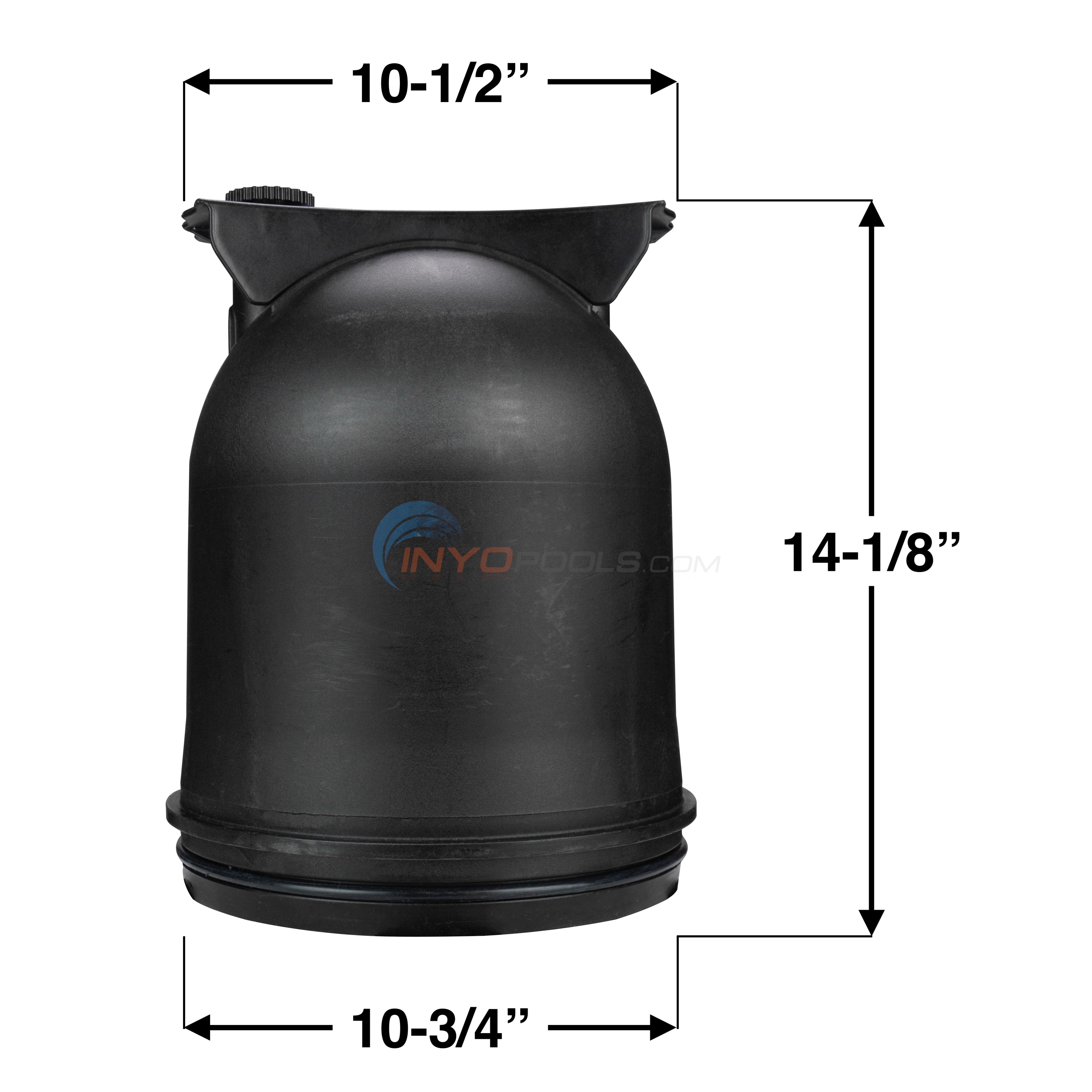 Waterway Filter Lid & Ring, 125, 150 sqft, Black 5500621B