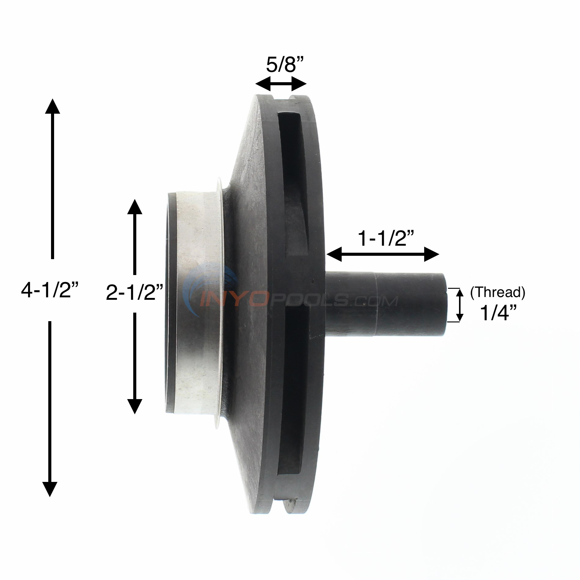 Jacuzzi Carvin Magnum Impeller, 2 HP 05380407r