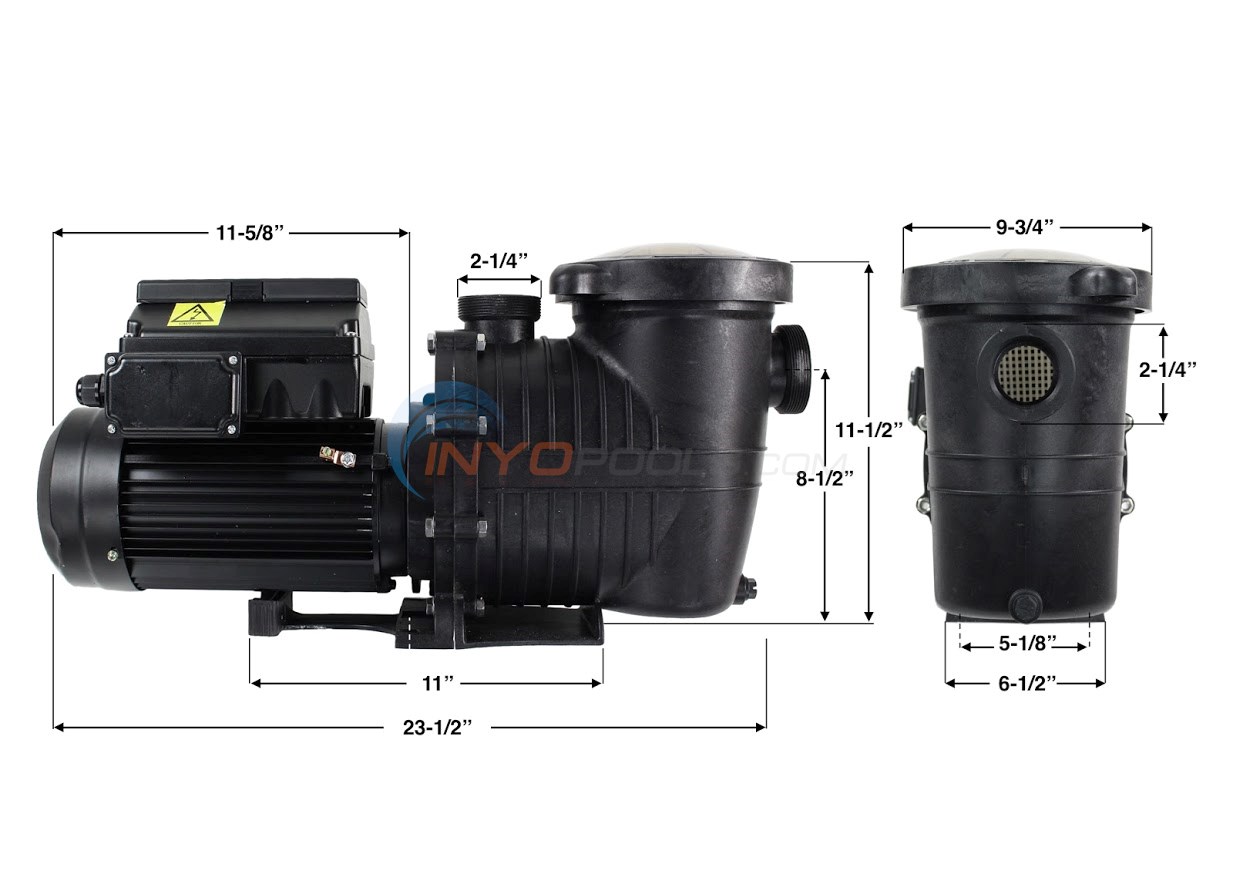 Pureline 1.5 HP Pure Flow Pump, Inground Pool, Variable Speed, 230 Volt