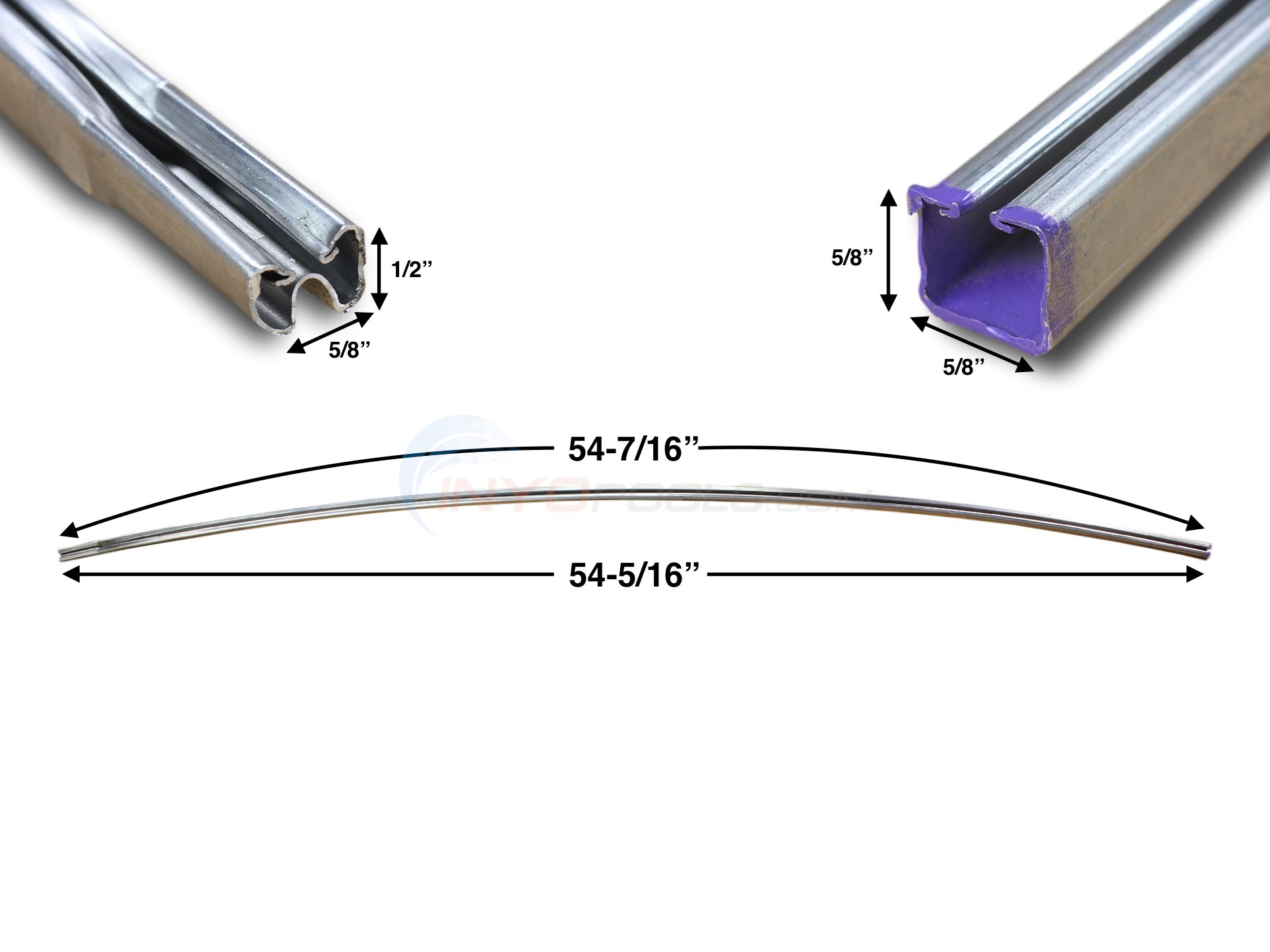 Wilbar Inner Track Stabilizer, 541/2", Aluminum for 21' Round Above