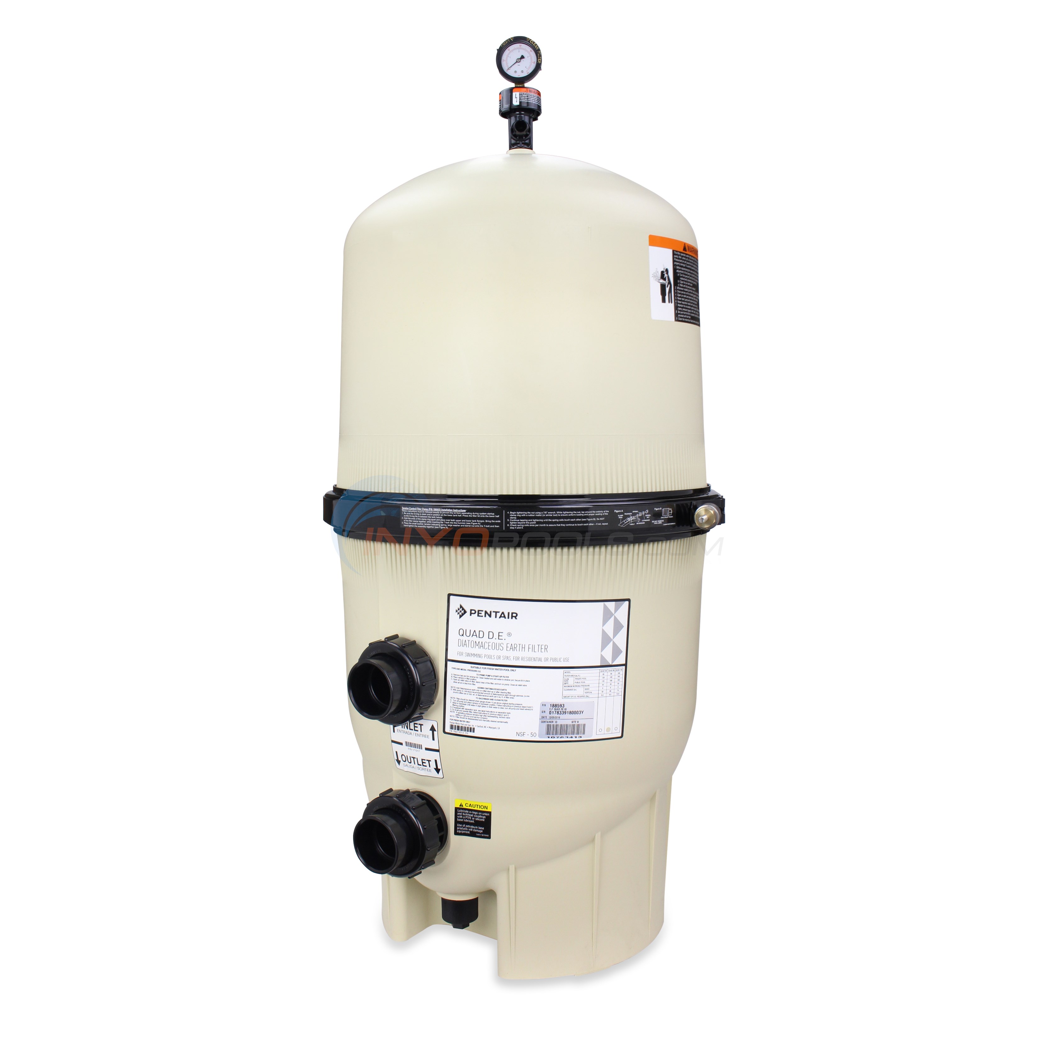 Pentair Quad Cartridge / DE Filter 80 188593