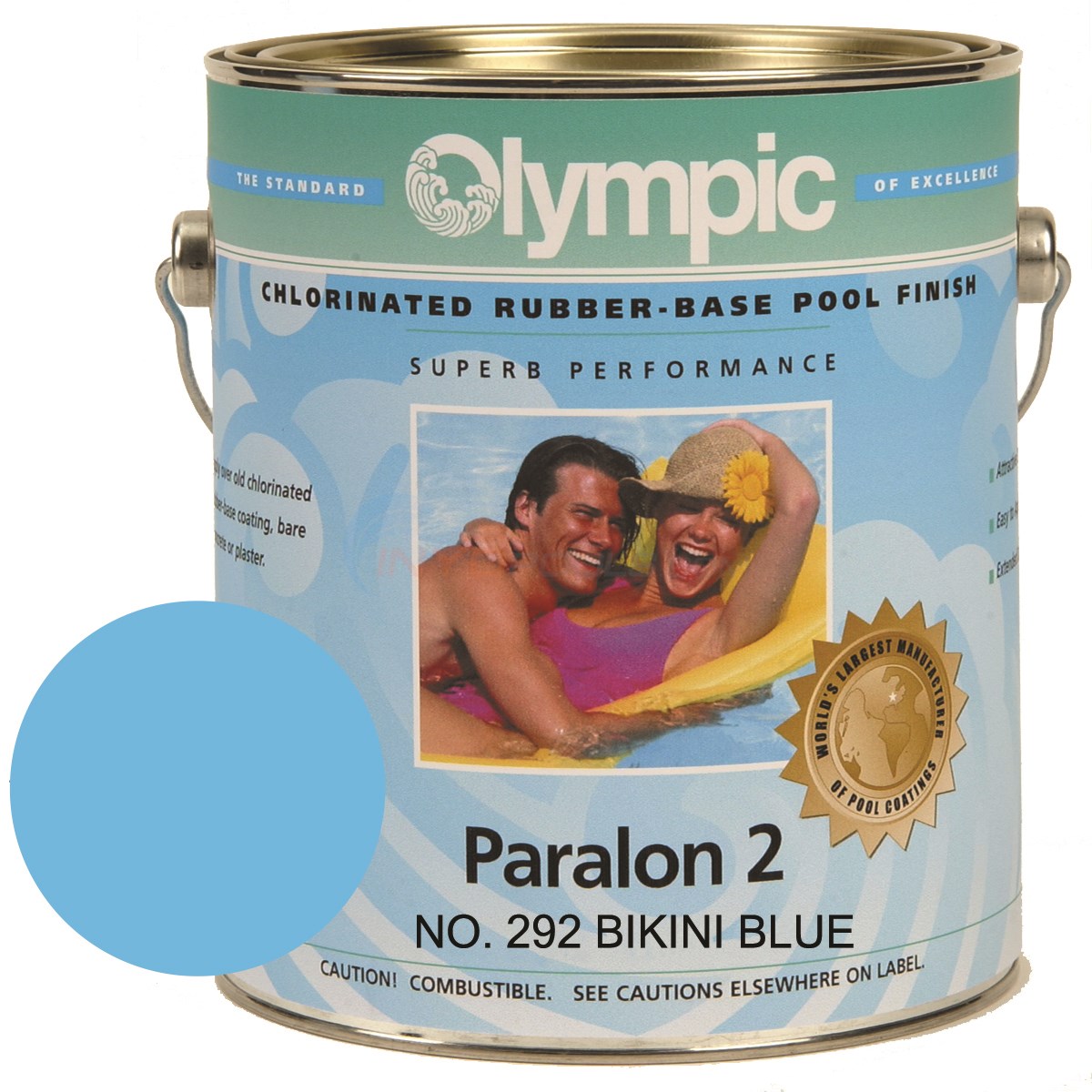 Olympic Paralon 2 Chlorinated RubberBase Pool Finish, 1 gallon, Bikini