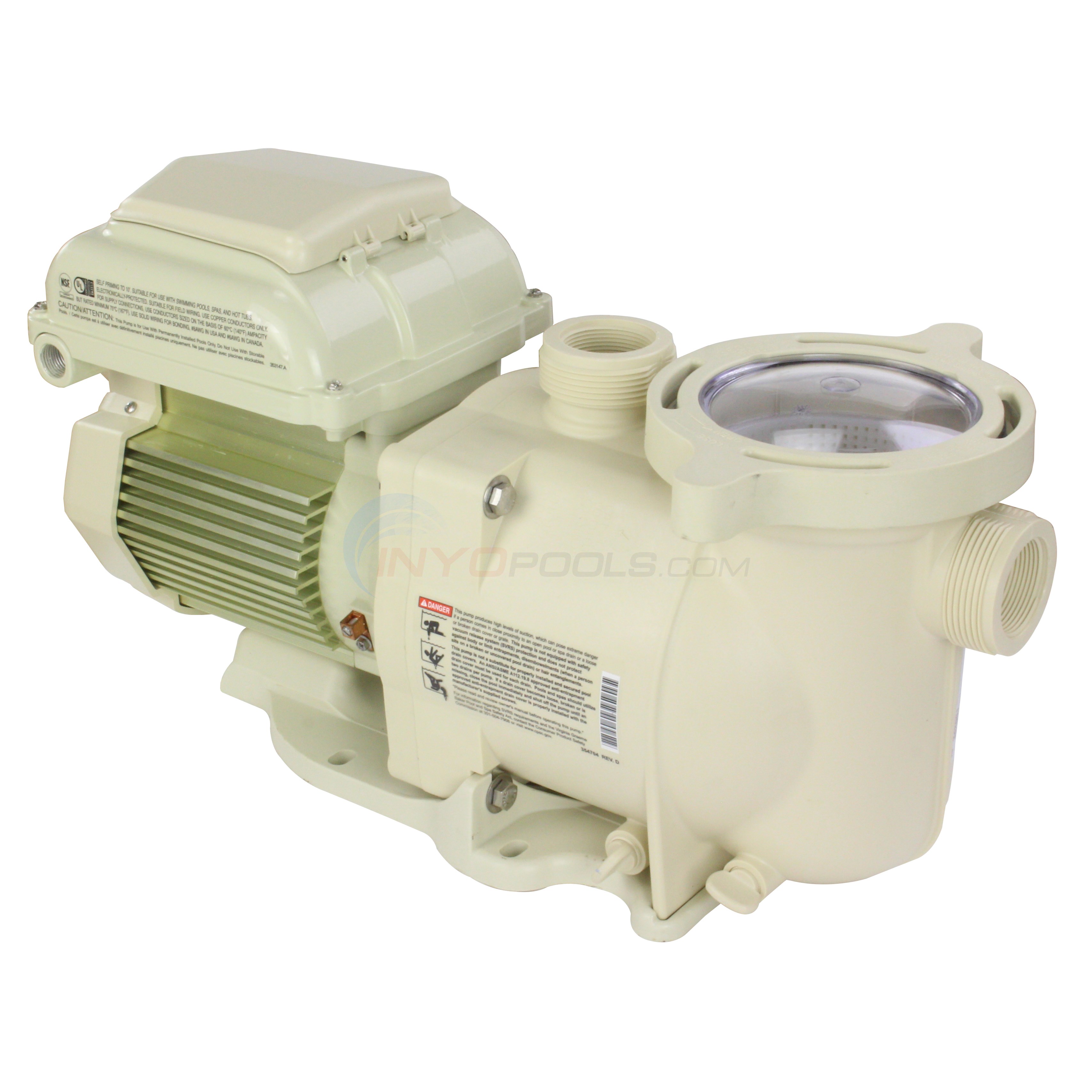 Pentair 1.5 HP SuperFlo VS Pump, Inground Pool, Variable Speed 115230