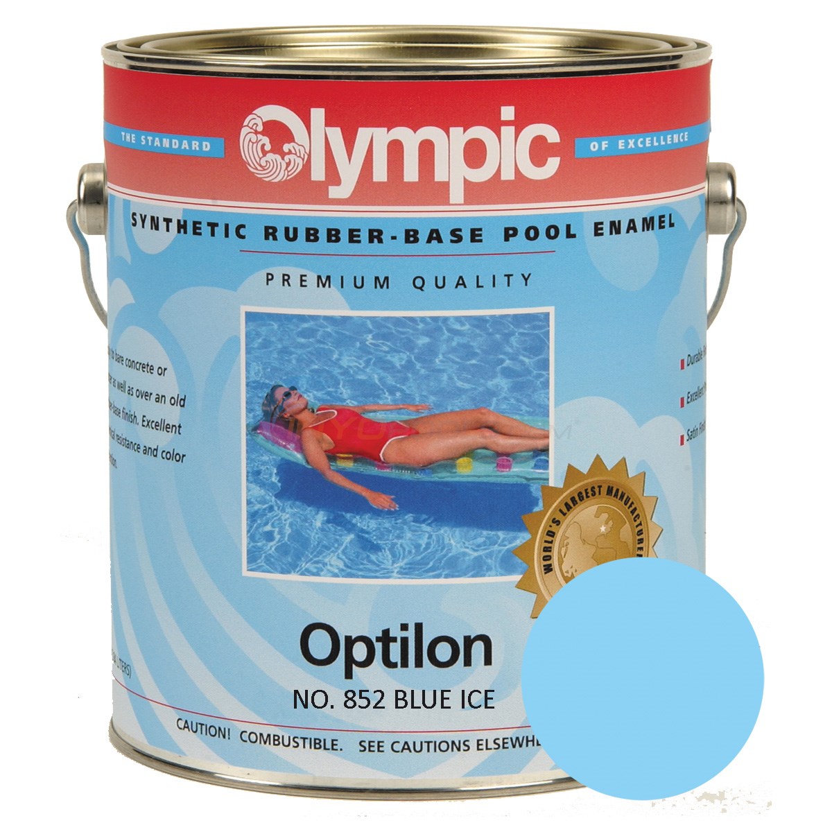 Olympic Paint Olympic Optilon Gallon Synthetic Rubber Base Enamel Blue