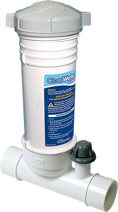 Waterway Clearwater Pool Chlorinator Inline White 2" Slip (CLC012W