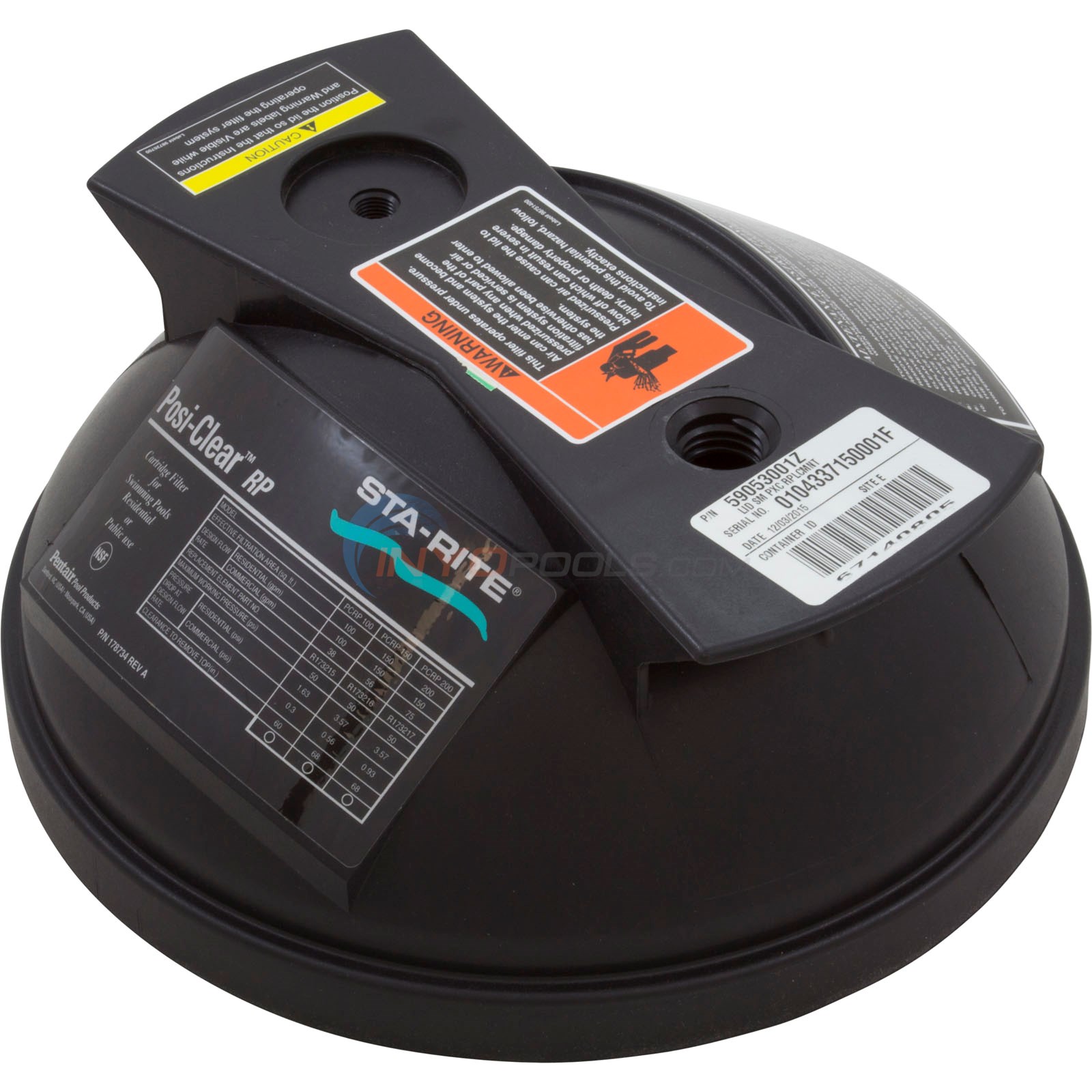 Pentair StaRite PosiClear 100 Pool Filter Lid 59053001Z