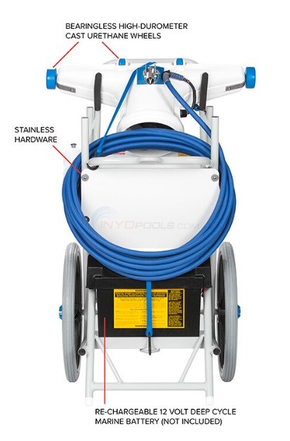 HammerHead Pool Vacuum Cleaning Machine with 30" Head and 60' Cord