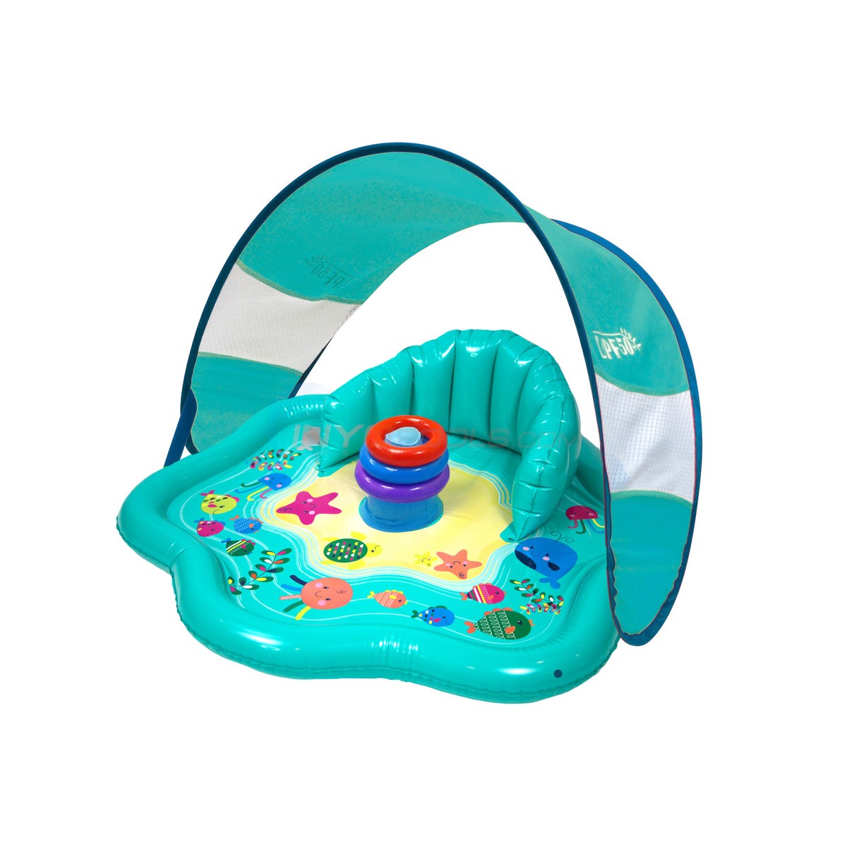 Aqua Leisure Stack N' Play Splash Mat with Removable Canopy