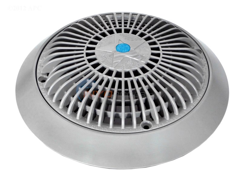 AquaStar 8" Star AntiEntrapment Cover and Frame Light Gray