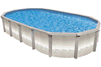 Wilbar 18' x 33' Oval 54" Above Ground Pool NB1286