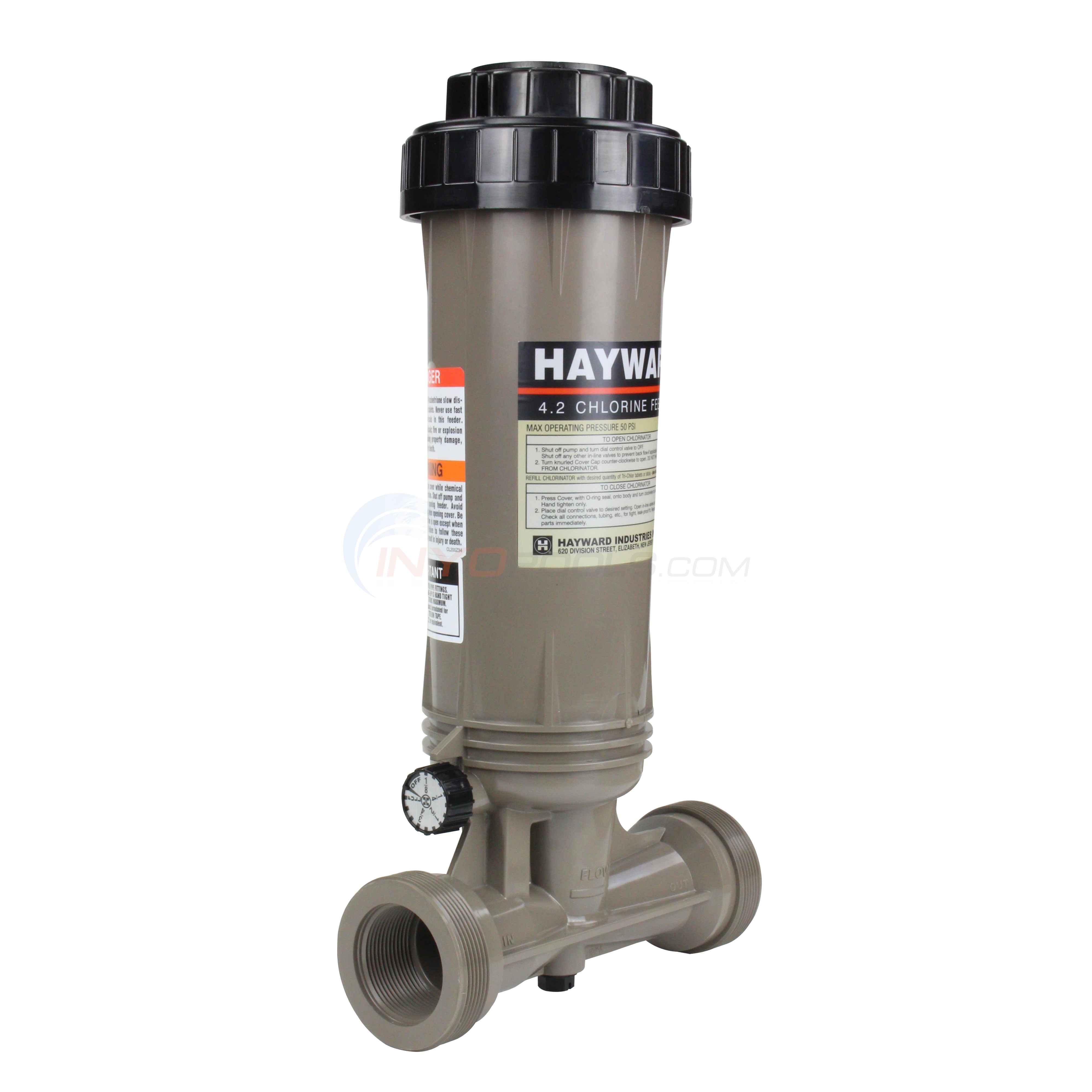 Hayward CL100 InLine Automatic Chlorinator, Tablet Feeder, 4.2 Lbs. Capacity
