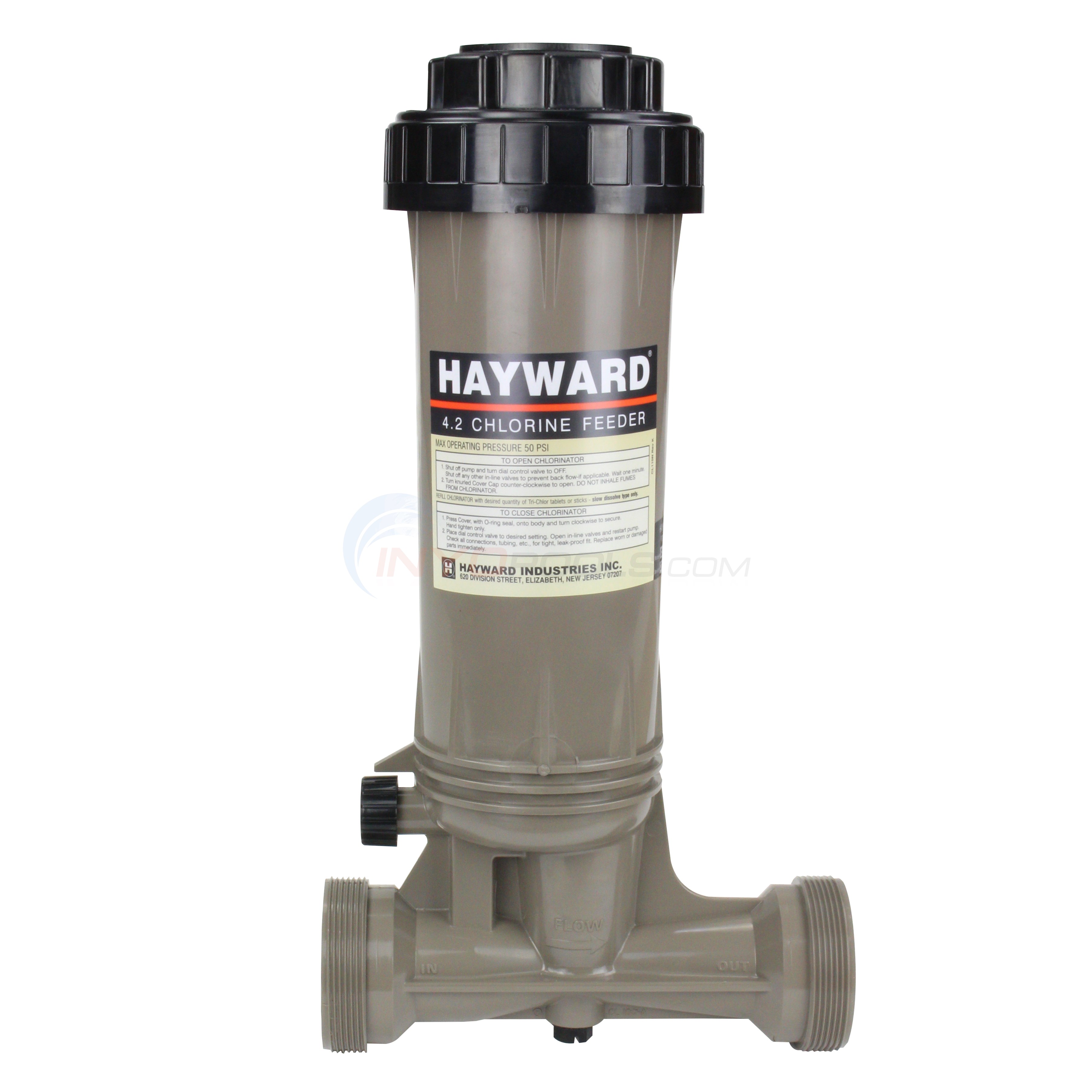 Hayward CL100 InLine Automatic Chlorinator, Tablet Feeder, 4.2 Lbs. Capacity