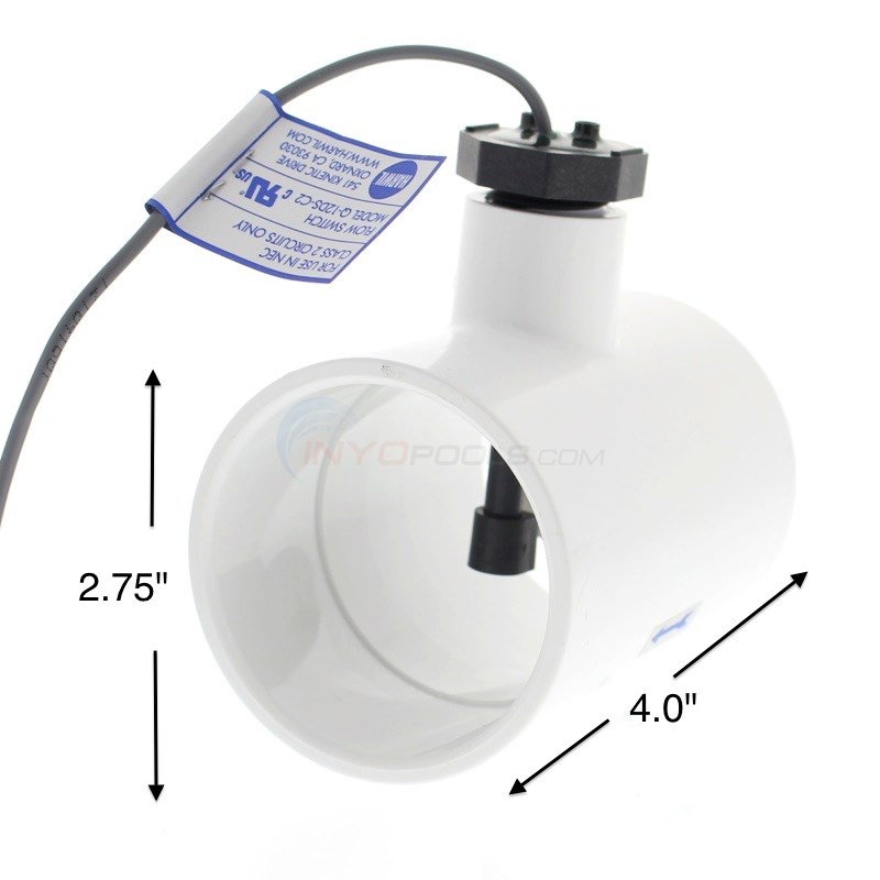 Hayward Flow Switch, 2in Pipe Tee, 15ft Cable Clearance 8GLXFLO