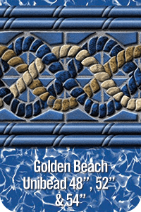 GLI 20' Round Golden Beach Pool Liner Unibead 54" 050020RDGOBUB54
