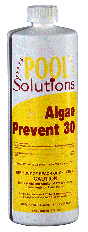 Algaecide Prevent 30 (Polyquat.) 4 x 1 Qt P81002DE4