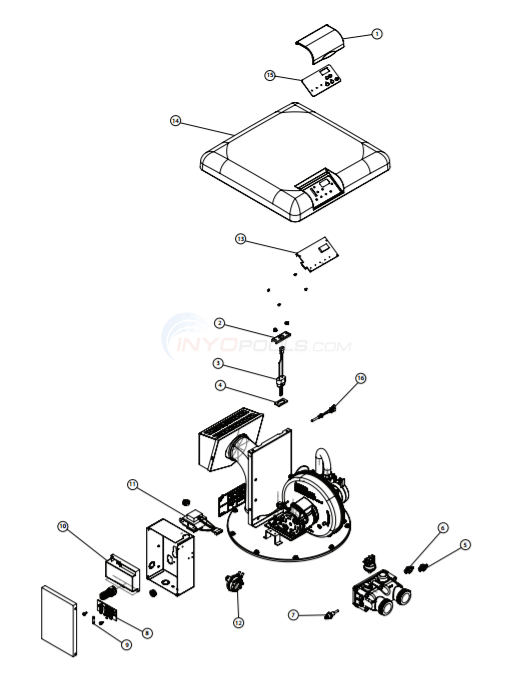 Pentair MasterTemp 125 Heater Electrical System Parts - INYOPools.com